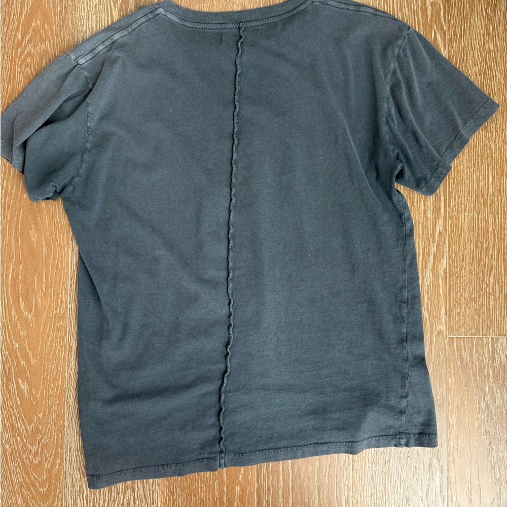 Anine Bing USA eagle LA Charcoal Tee size small - Picture 4 of 4